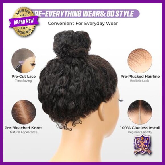 22 Inch Human Hair Wig 180% Density Glueless 360 Lace Front main image 4